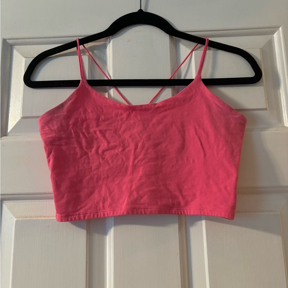 Papaya Pink Camisole Crop Top